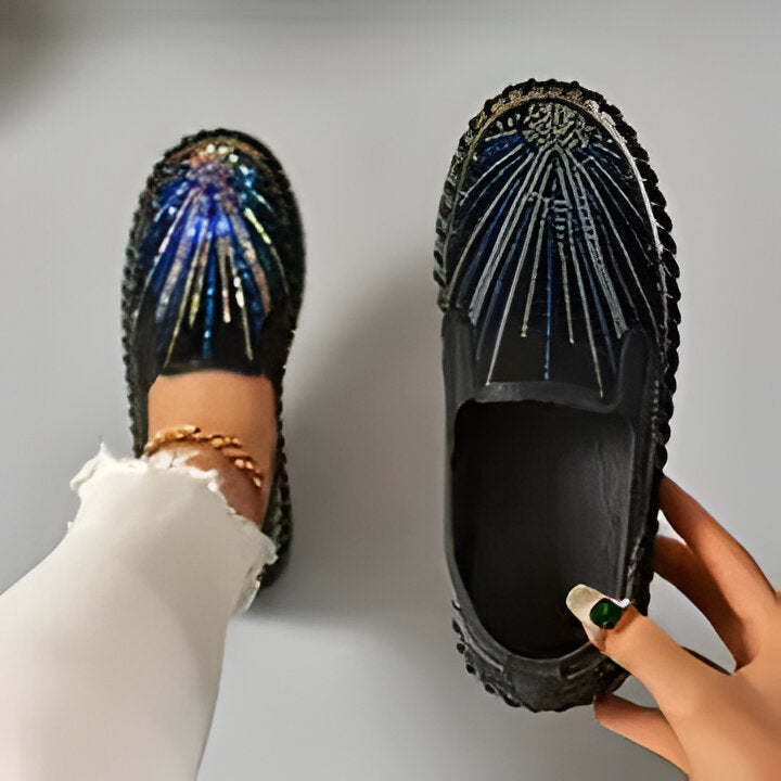 Bea | Elegante Damen Slipper mit funkelnden Strasssteinen