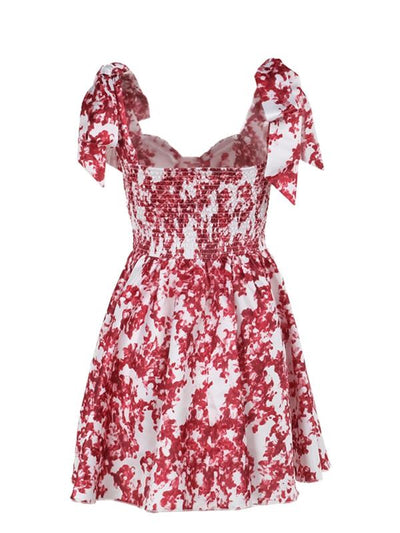"Blütenkuss" – Elegantes Sommerkleid mit Rückenausschnitt & Schleifendetail