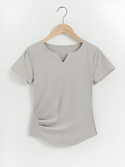 Ashley | Kurzärmeliges Yoga T-Shirt mit V-Ausschnitt für Frauen