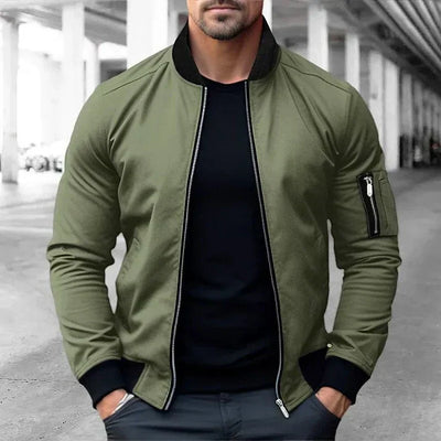 Balazs – pilotenjacke aus leder im vintage-stil für herren