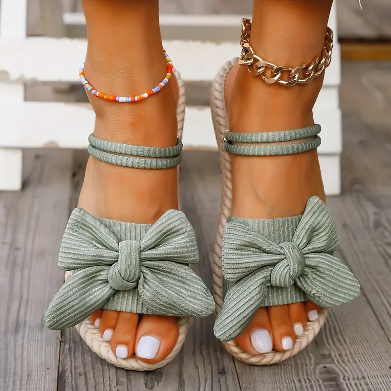 Chiara | Damen Flip Flops mit Schleifendekor