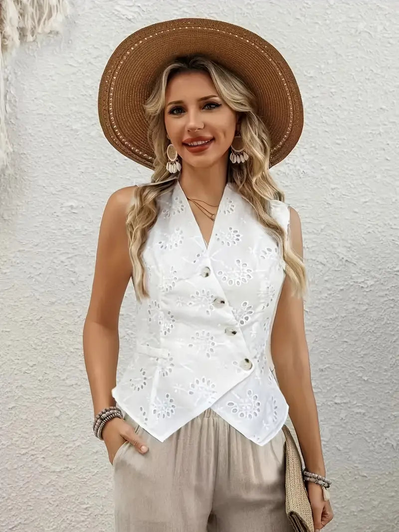 Mirella | Elegantes Damen-Tank-Top mit V-Ausschnitt für den Sommer