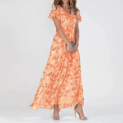 Avelena | Strahlen Maxi Kleid