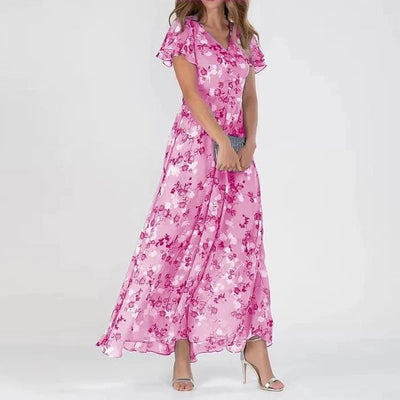 Avelena | Strahlen Maxi Kleid