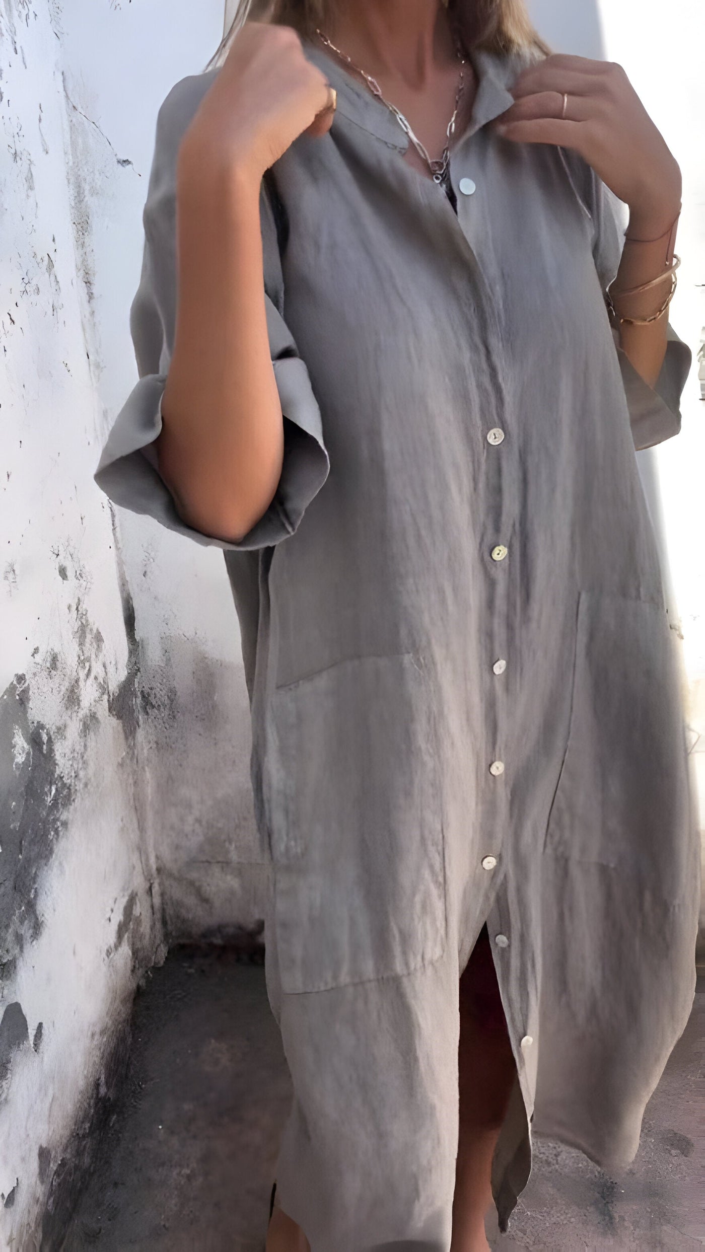 Solene | Lockeres, legeres Kleid mit halben Ärmeln