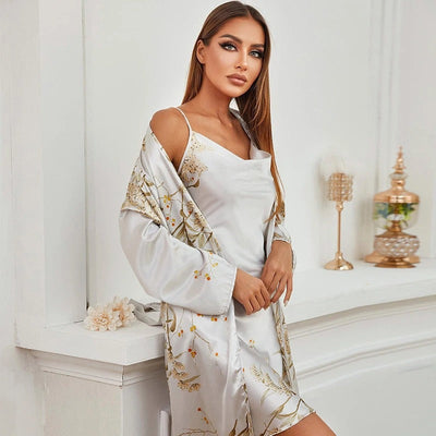 Rebecca | Elegant nightgown and bathrobe