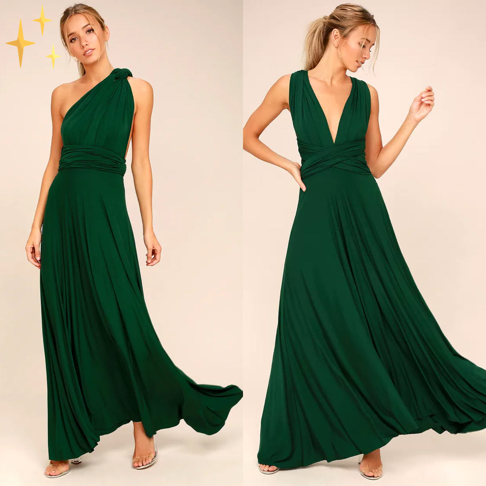 Abendkleid für Damen – Elegantes Maxikleid mit offenem Rücken