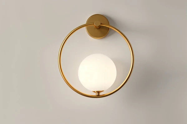 Moderne Kugel Wandleuchte – Elegante LED Wandlampe im Gold Design