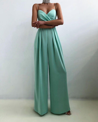 Alexandra | Frauen ärmelloser Jumpsuit mit hoher Taille