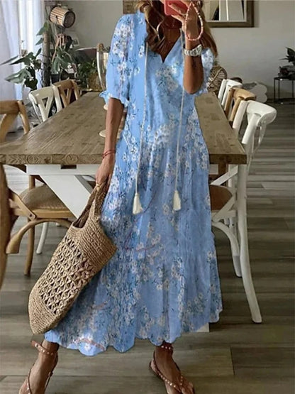 Aira - Elegantes Boho-Kleid mit Bauchabdeckung