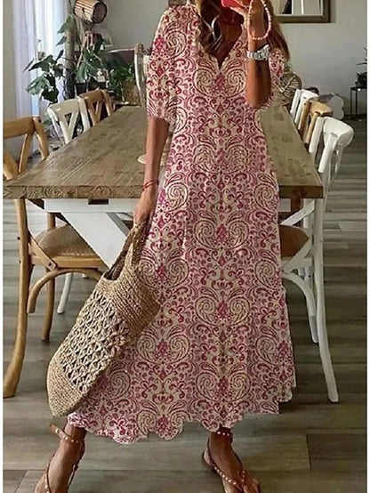 Aira - Elegantes Boho-Kleid mit Bauchabdeckung