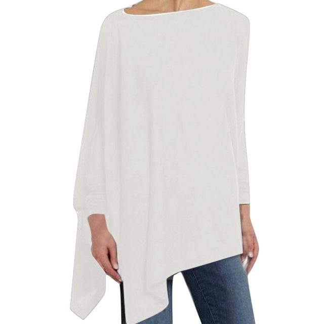 Adeline - Stylisches lässiges Herbst O-Ausschnitt Langarm Top für Frauen