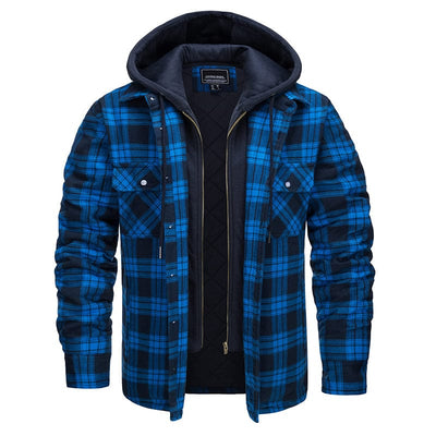 XANDER - Flanell-Hemdjacke mit abnehmbarer Kapuze 2024