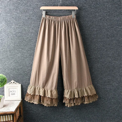 ZETA - Layer Lace Hose mit weitem Bein