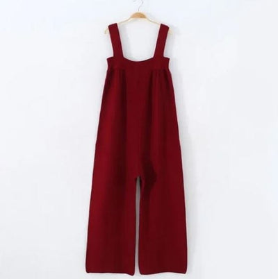 ZOE - Ärmelloser locker gestrickter Jumpsuit